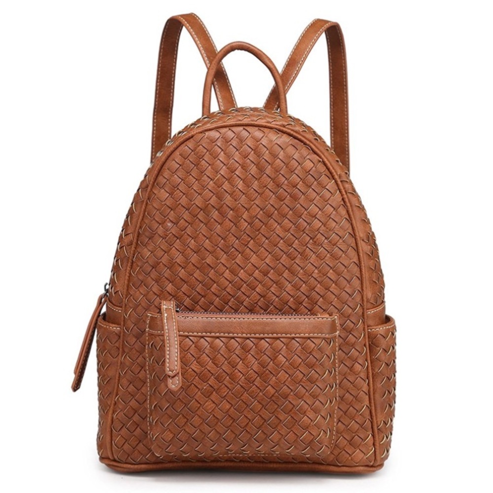 Womens Backpack Purse, Woven - Picture 1 of 3